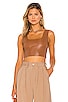 Faux Leather Crop Top, view 1 of 4, click to view large image.