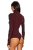 Ballet Turtleneck Bodysuit With Thumb Holes, view 4, click to view large image.