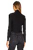 view 3 of 4 Butter Long Sleeve Cropped Turtleneck in Black