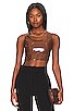 view 1 of 4 Faux Patent Leather Crop Top in Cinnamon