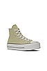 view 2 of 6 Chuck Taylor All Star Lift Sneaker in Olive Aura, White, & Black