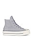 view 1 of 6 Chuck Taylor All Star Lift Cozy Utility Sneaker in Gravel, Iron Grey, & Egret