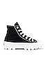 view 1 of 6 Chuck Taylor All Star Lugged Hi Sneaker in Black & White