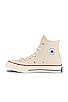 view 5 of 6 CHUCK 70 HI スニーカー in Parchment, Garnet, & Egret