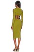 view 3 of 3 Rosabella Midi Dress in Olive Green