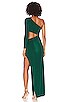 view 4 of 4 Clarissa Midi Dress in Emerald Green