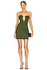 view 1 of 3 Rayna Mini Dress in Black & Green