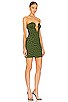 view 2 of 3 RAYNA ミニドレス in Black & Green