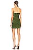 view 3 of 3 RAYNA ミニドレス in Black & Green