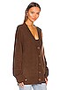 view 2 of 4 Trista Oversized Cardigan in Chocolate