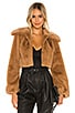 Cleobella Cropped Faux Fur Jacket, view 1 of 5, click to view large image.