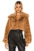 Cleobella Cropped Faux Fur Jacket, view 2 of 5, click to view large image.