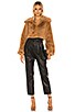 Cleobella Cropped Faux Fur Jacket, view 5 of 5, click to view large image.