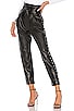 view 1 of 5 Cady Leather Pant in Black