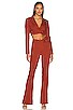 view 4 of 4 ELODIE 바지 in Dark Red