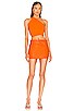 view 4 of 4 Bea Leather Mini Skirt in Orange