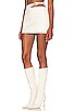 view 3 of 5 Myka Leather Micro Skirt in Ivory
