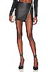 view 1 of 6 Dana Mini Leather Skirt in Black