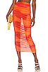view 1 of 4 Kelly Maxi Skirt in Orange Tie Dye