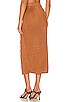 view 3 of 4 Janelle Midi Skirt in Chestnut Brown