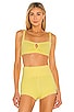 view 1 of 4 Genevieve Knit Bralette in Butter Yellow