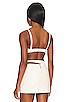 view 4 of 5 Melody Leather Top in Ivory