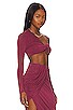 view 2 of 4 Liby Crop Top in Berry Mauve