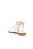 view 3 of 5 Lipari Sandal in White Suede & Metallic