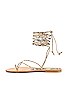 view 5 of 5 Arutas Lace Up Sandal in Beige Python