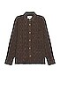 view 1 of 4 Weave Overshirt in Brown