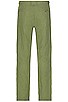 view 3 of 4 Open Weave Linen Trousers in Olive
