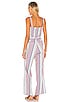 view 3 of 3 Smocked Ruffle Cami Jumpsuit in Stripe