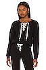 view 1 of 4 Lace Up Pullover in True Black