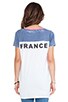 view 3 of 4 France Tee in White/Blue/Red