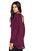 view 1 of 4 Oversized V Back Dolman Tee in Cabernet
