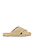 view 1 of 5 Palmera Espadrille Sandal in Metalizado Oro Claro