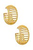 view 1 of 3 Davina Earring in Gold Clear