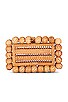 Eos Rattan Clutch, view 2 of 5, click to view large image.