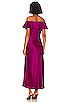 view 3 of 3 OFF THE SHOULDER ミディ丈ドレス in Berry