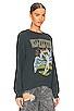 view 2 of 4 Led Zeppelin Zoso Oversized Crewneck in Vintage Black