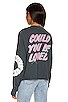 view 3 of 4 BOB MARLEY COULD YOU BE LOVED 롱 슬리브 in Bleach Out Black