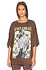 view 1 of 4 Kurt Cobain Checker Tee in Chocolate