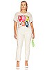 view 8 of 9 ROLLING STONES BOYFRIEND 그래픽 티셔츠 in Dirty White
