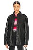 view 1 of 4 Shoreline Leather Shacket in Black