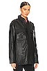 view 2 of 4 Shoreline Leather Shacket in Black
