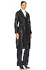 view 3 of 4 Terra Leather Coat in Black