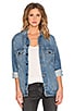 Daze Oversized Jean Jacket, view 1 of 6, click to view large image.