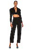 view 4 of 4 Black Denim Cropped Blazer in Black