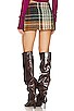 view 3 of 4 Low Rise Plaid Mini Skirt in Multi