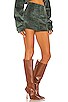 view 2 of 4 Corduroy Button Up Skirt in Dark Green